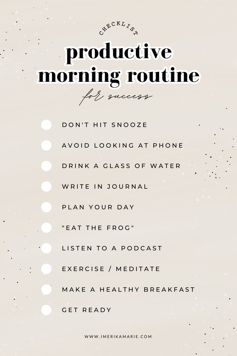 productive morning routine