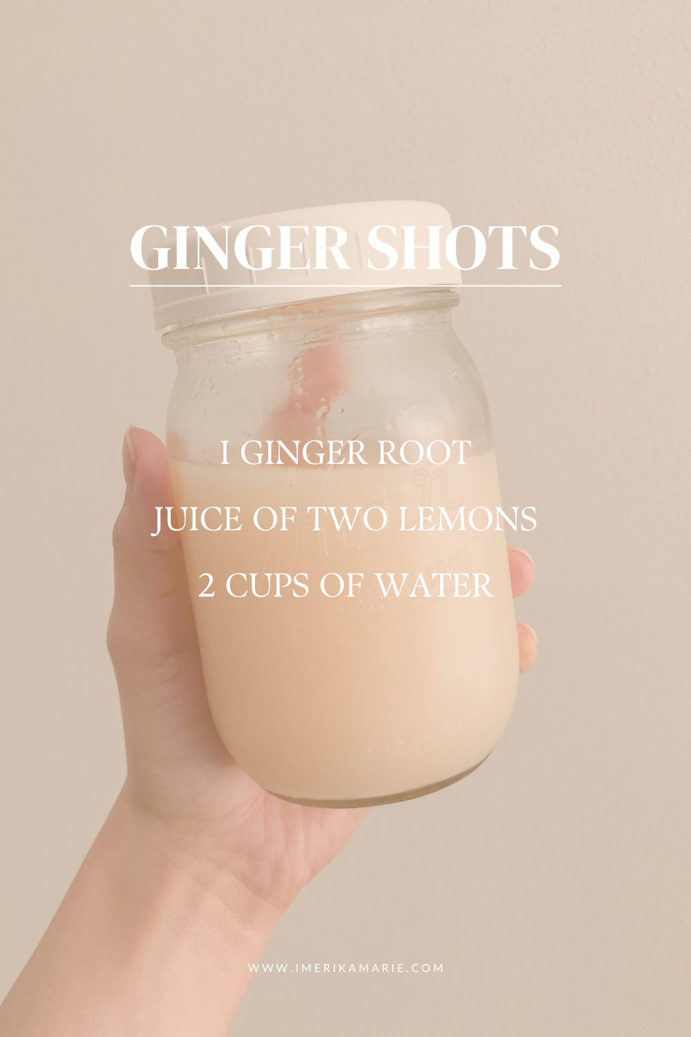 ginger shots recipe