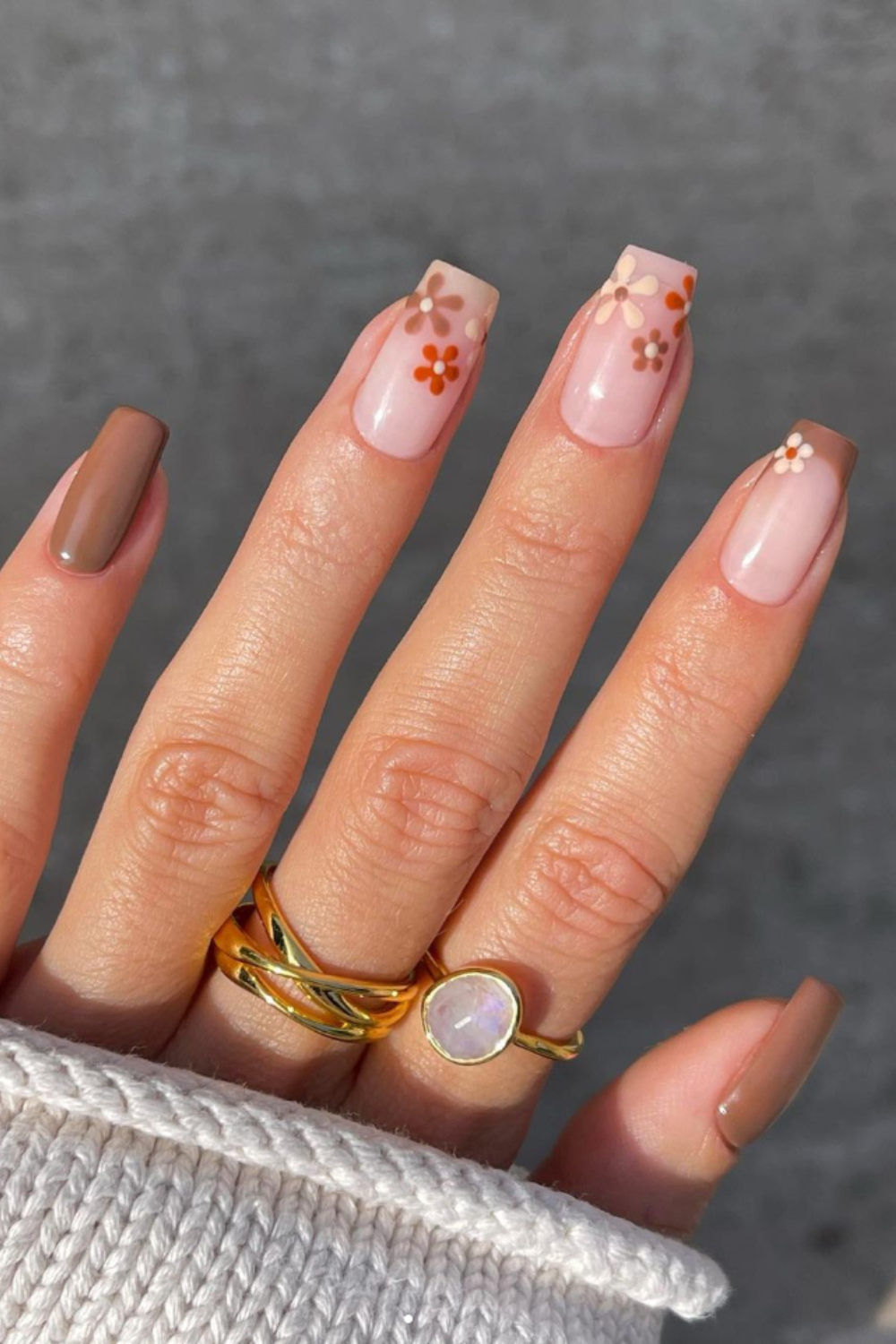 Trendy Fall nail colors 2021 to inspire your autumn nail designs - Page 6  of 7 - | Oval nails, Stylish nails, Funky nails