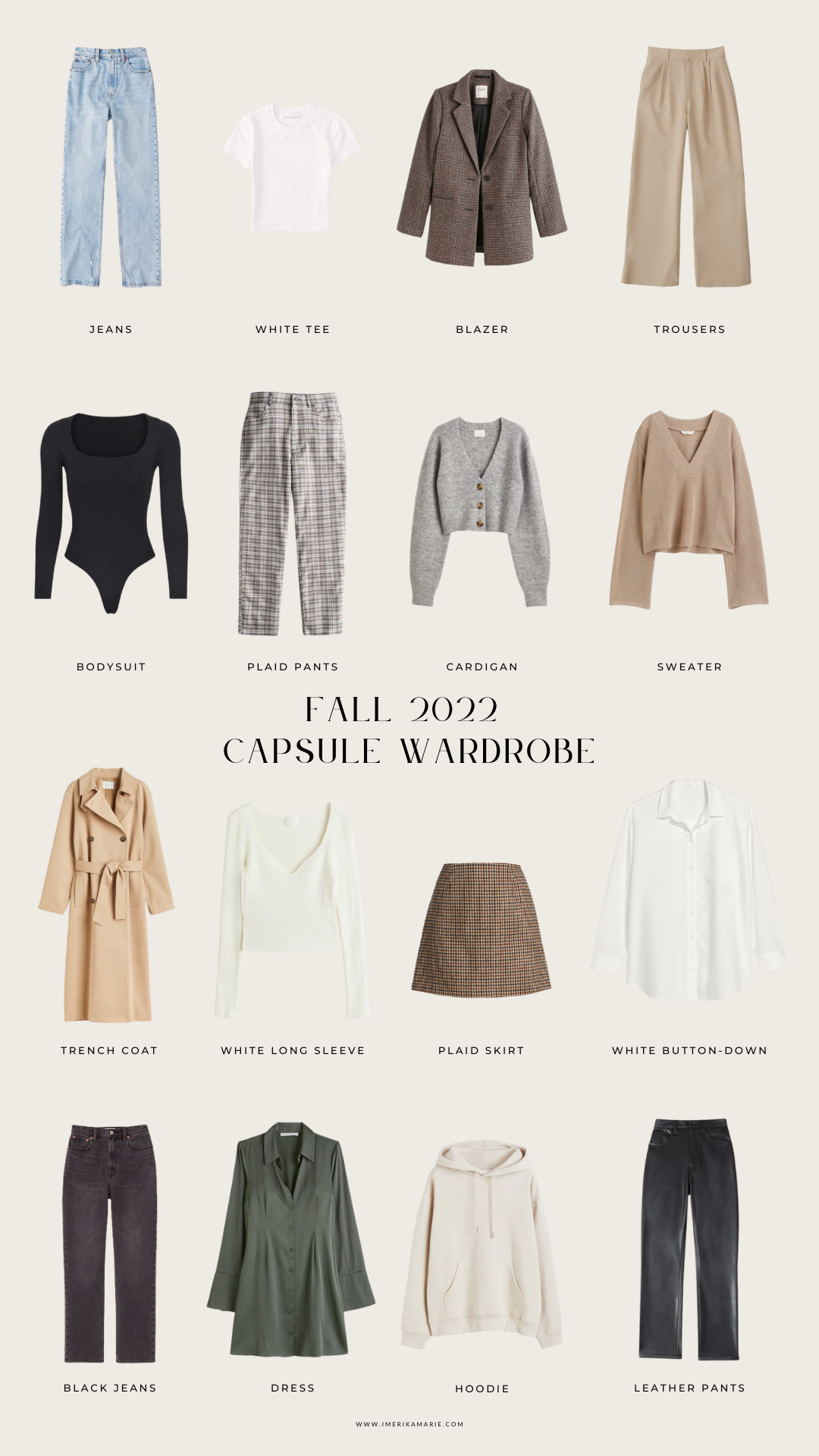 Fall 2022 Capsule Wardrobe + Outfit Ideas