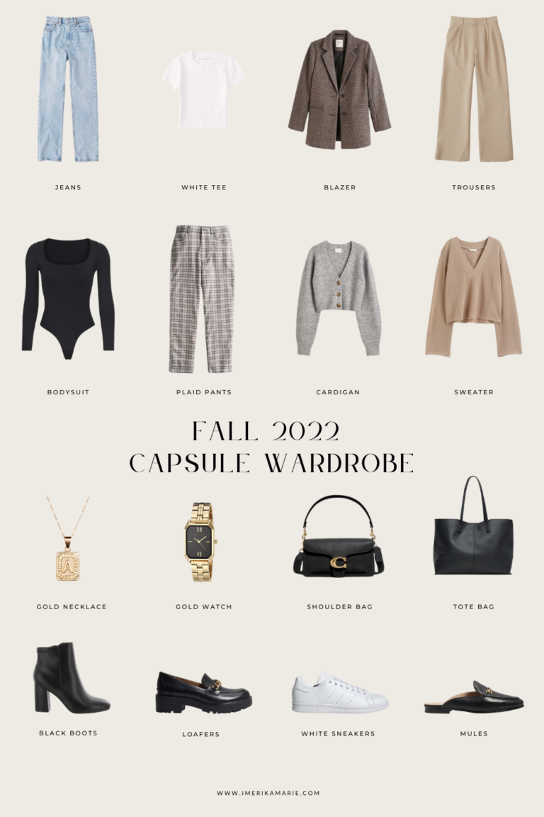 fall 2022 capsule wardrobe