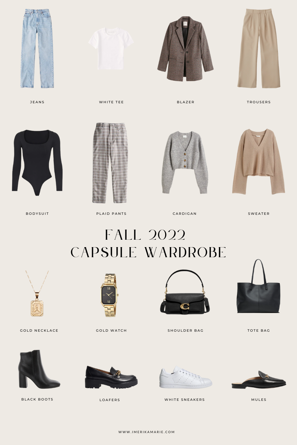 Fall 2022 Capsule Wardrobe + Outfit Ideas