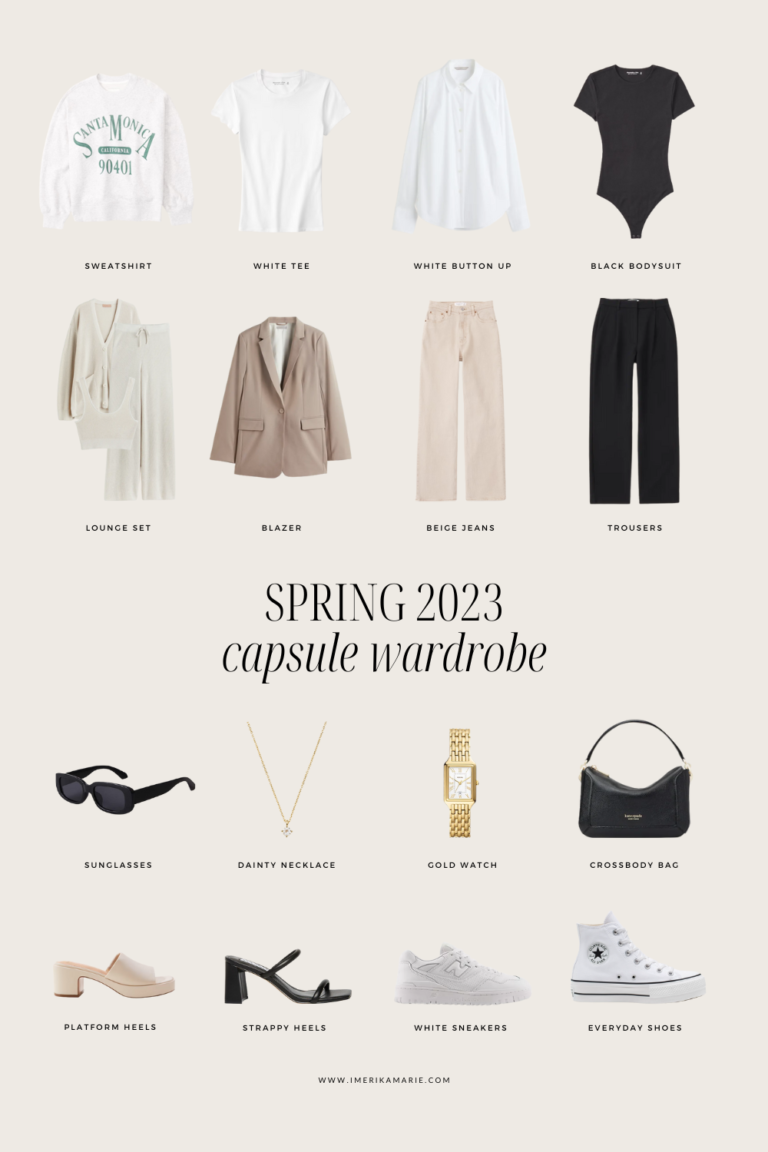 Spring 2023 Capsule Wardrobe + Outfit Ideas