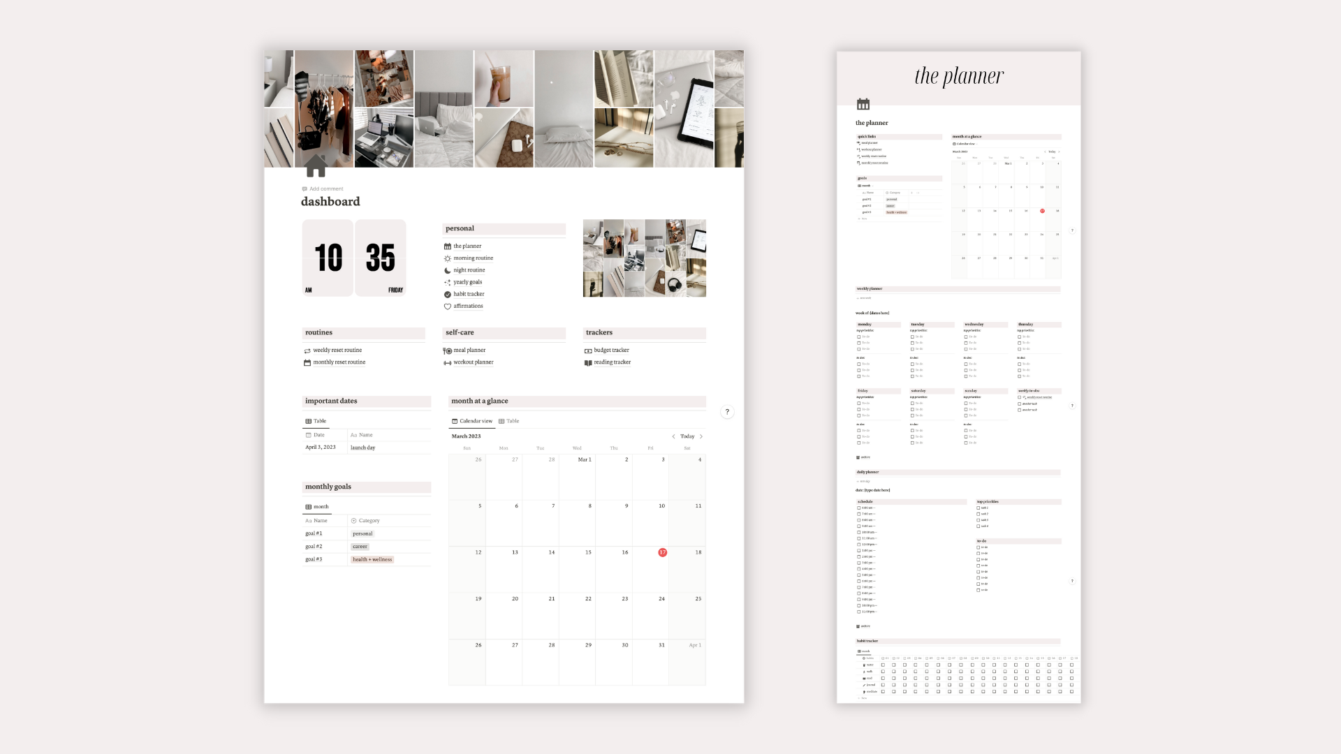 Life Planner Notion Template