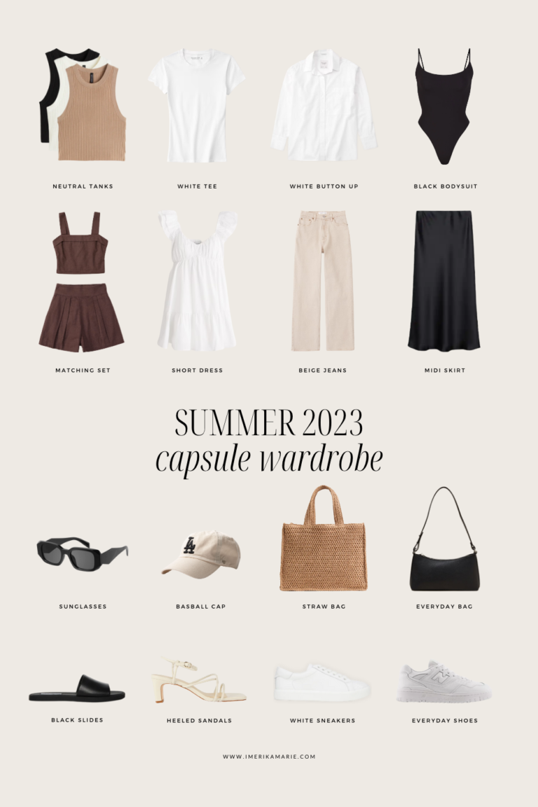 Summer 2023 Capsule Wardrobe + Outfit Ideas