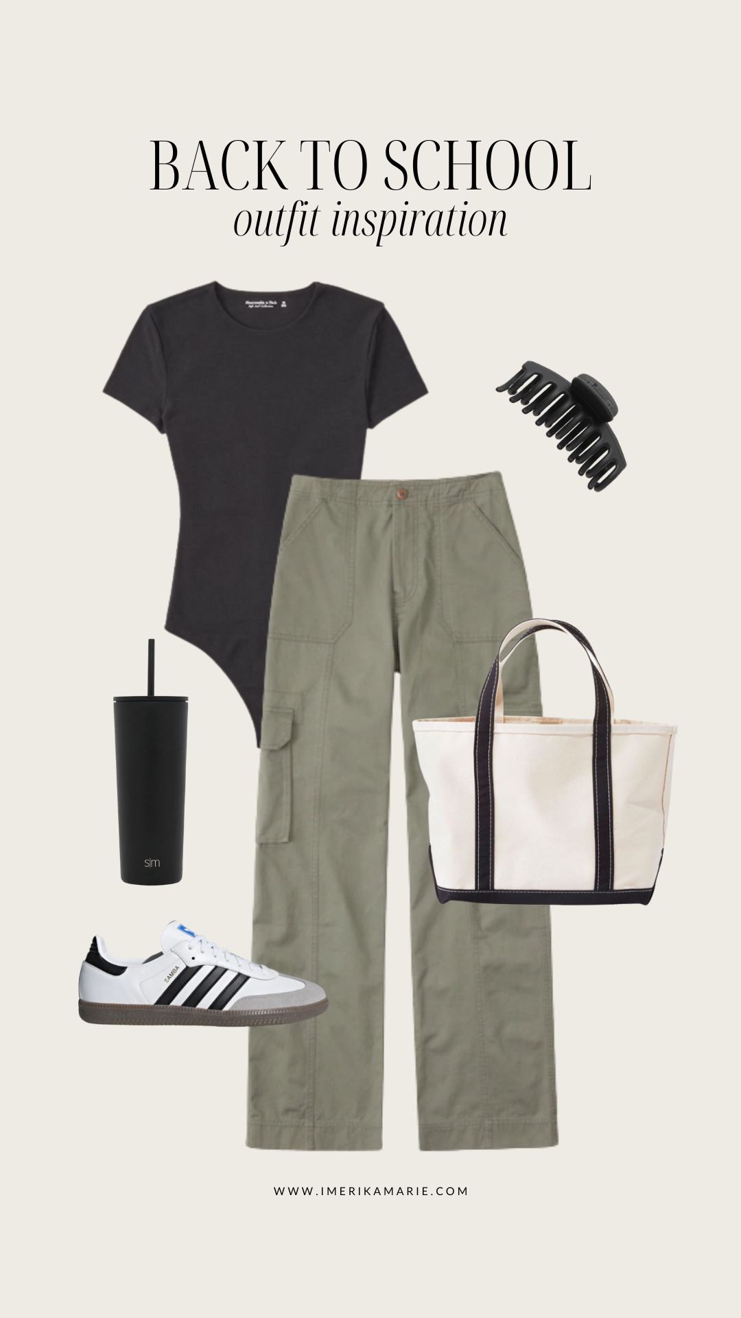 Long pants outfit ideas. Back to school outfit idea. Casual summer