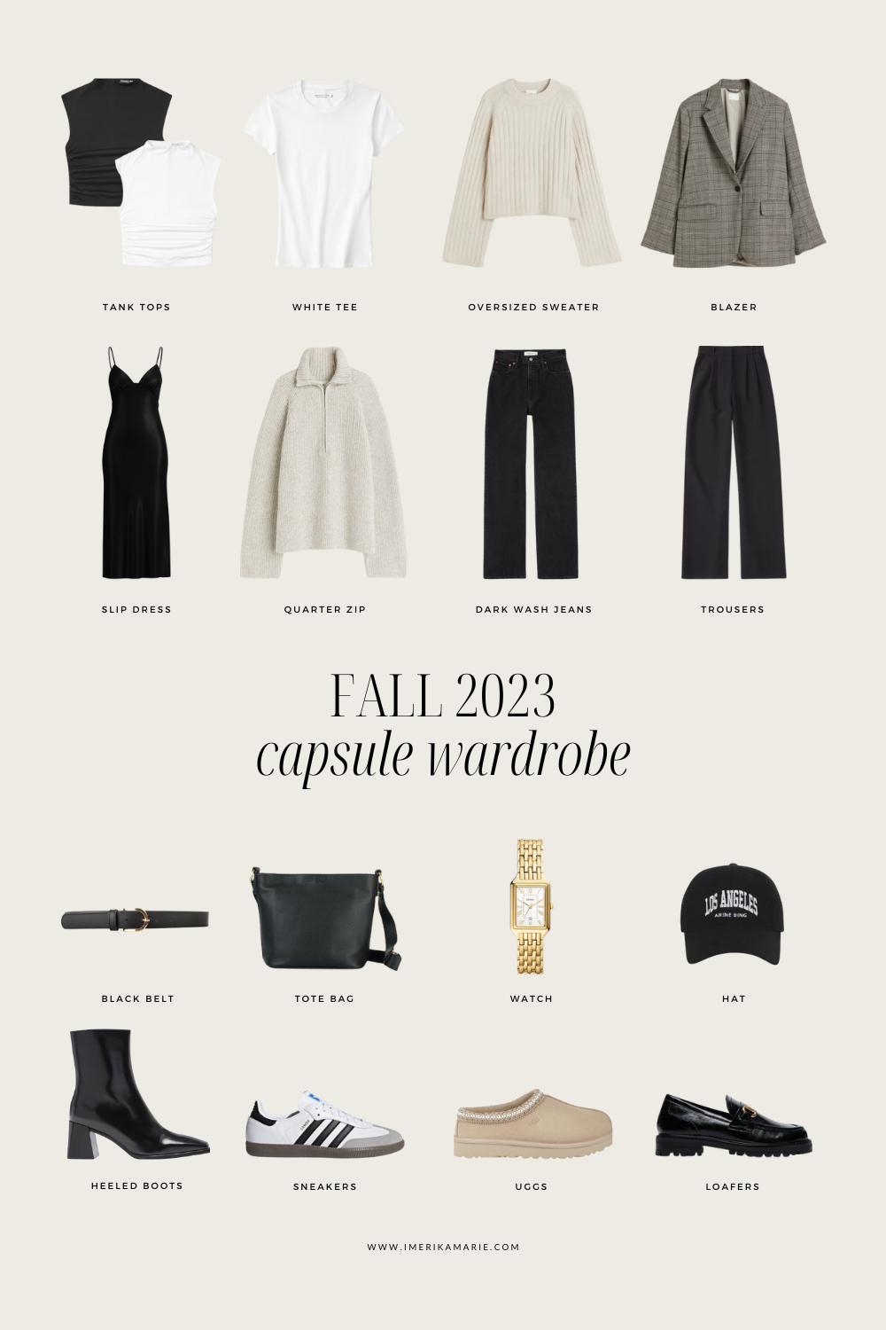 Fall 2023 Capsule Wardrobe + Outfit Ideas