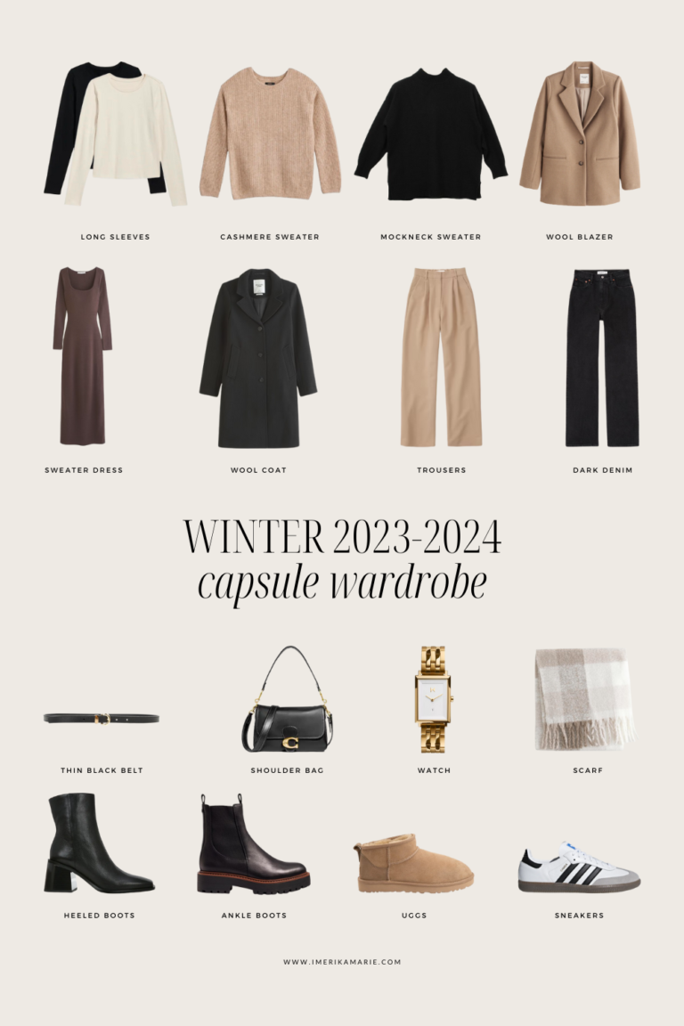 Winter 2023-2024 Capsule Wardrobe + Outfit Ideas