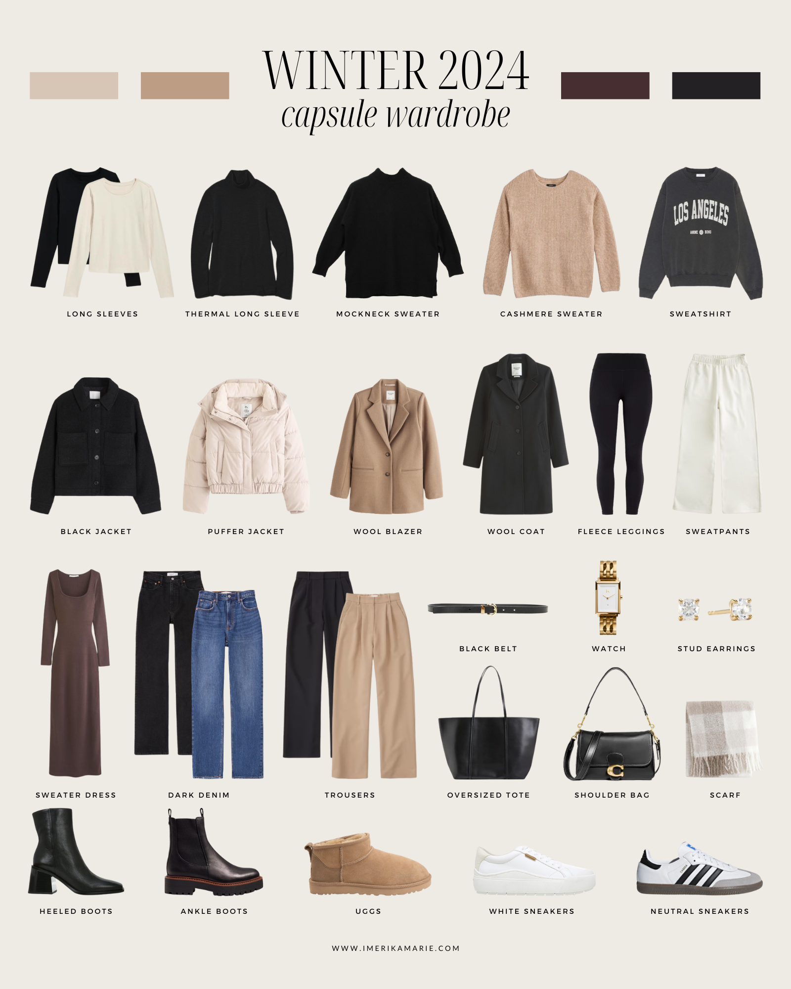 Winter 2023-2024 Capsule Wardrobe + Outfit Ideas