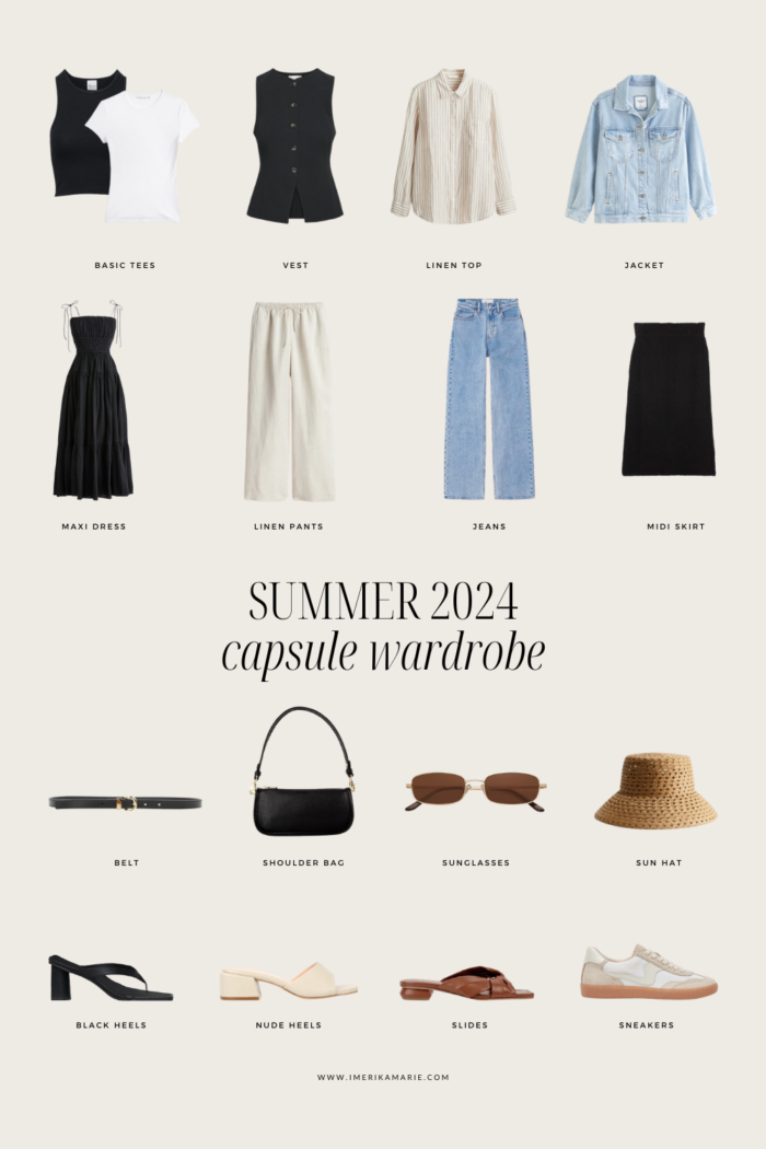 Summer 2024 Capsule Wardrobe + Outfit Ideas