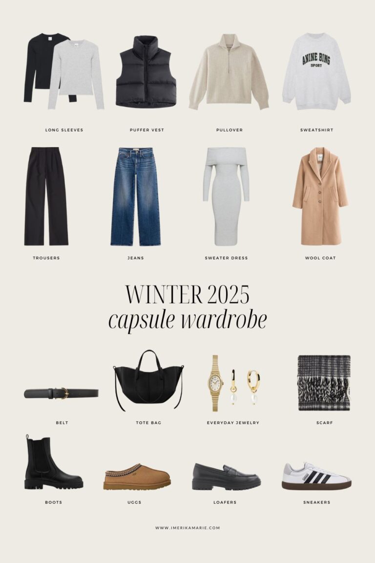 Winter 2025 Capsule Wardrobe + 20 Outfit Ideas