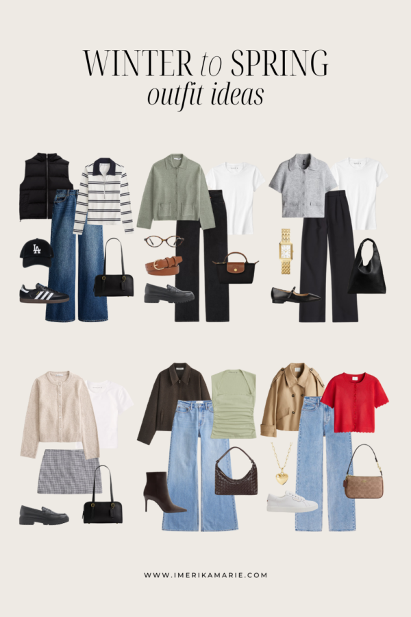 Transitional Outfits: Winter to Spring Outfit Ideas | Erika Marie