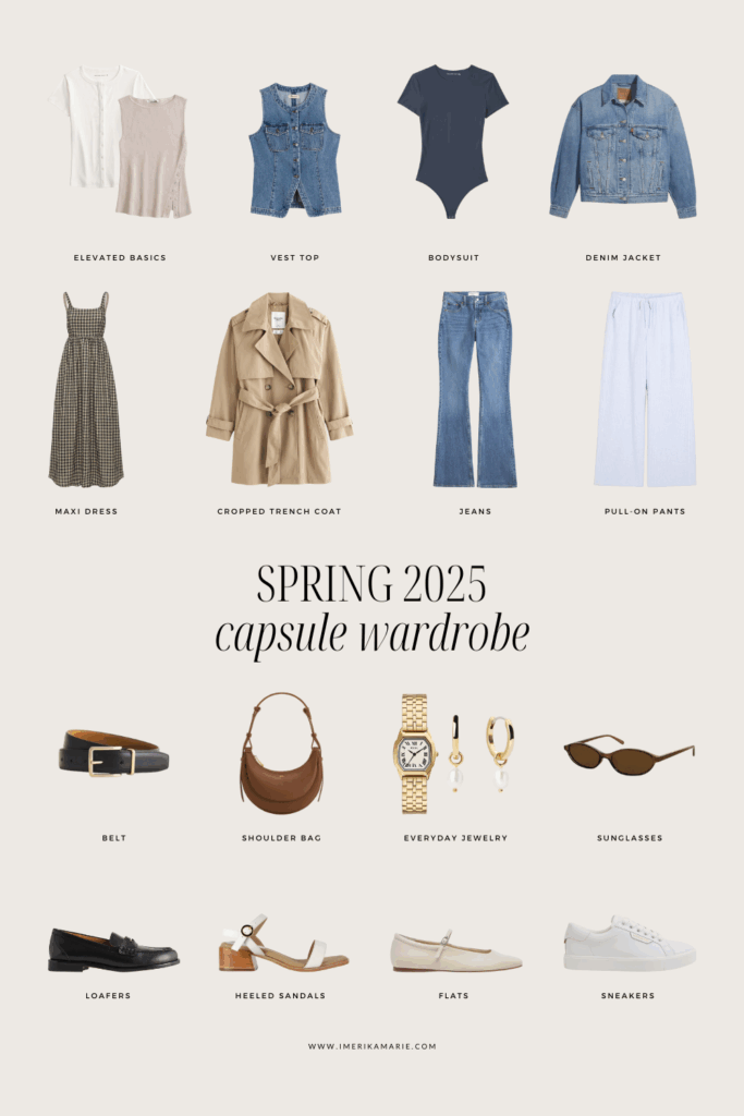 Spring 2025 Capsule Wardrobe + Outfit Ideas | Erika Marie